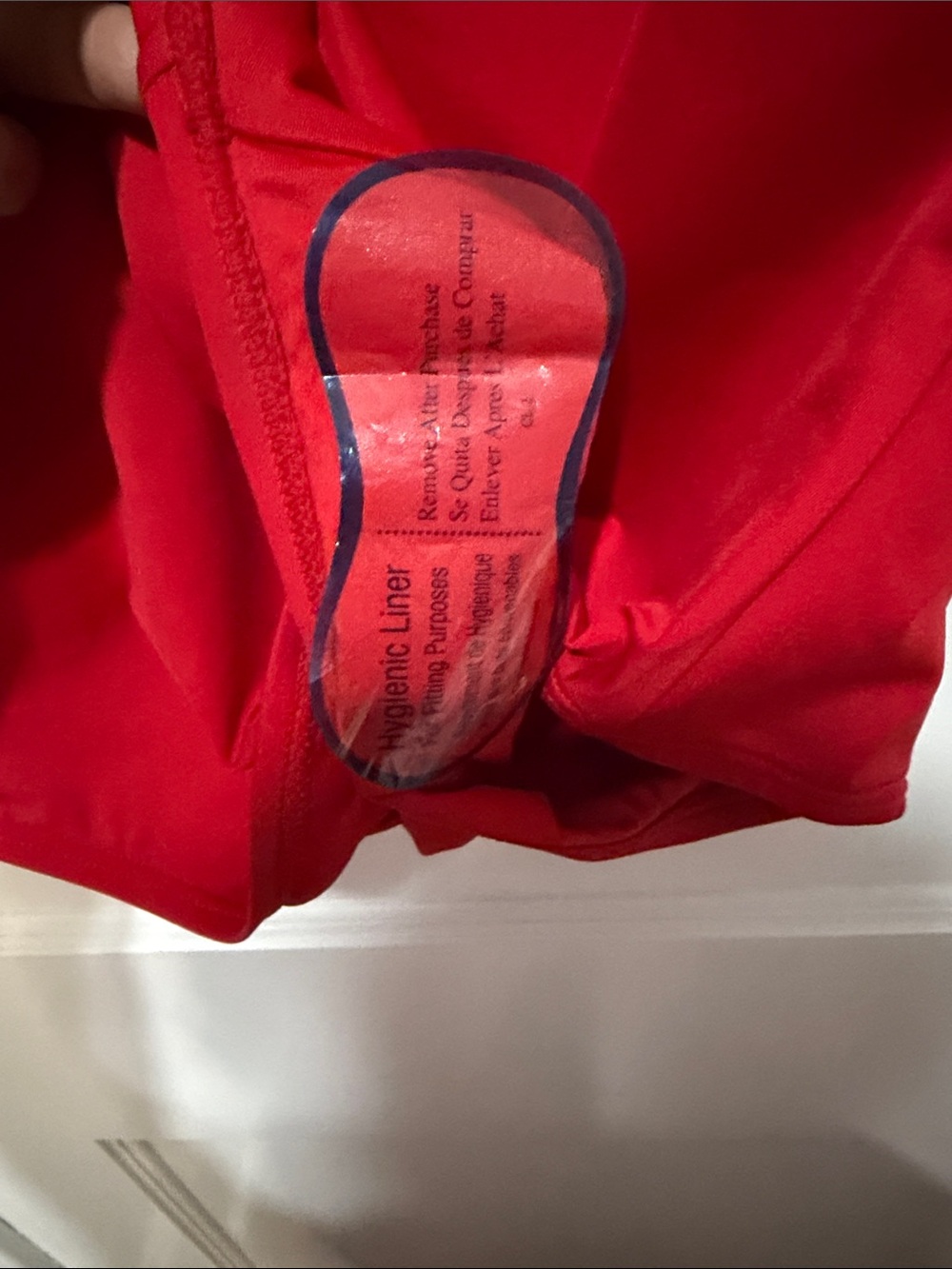 Calvin Klein Red Ruched Front One-Piece Swimsuit - Picture 4 of 6